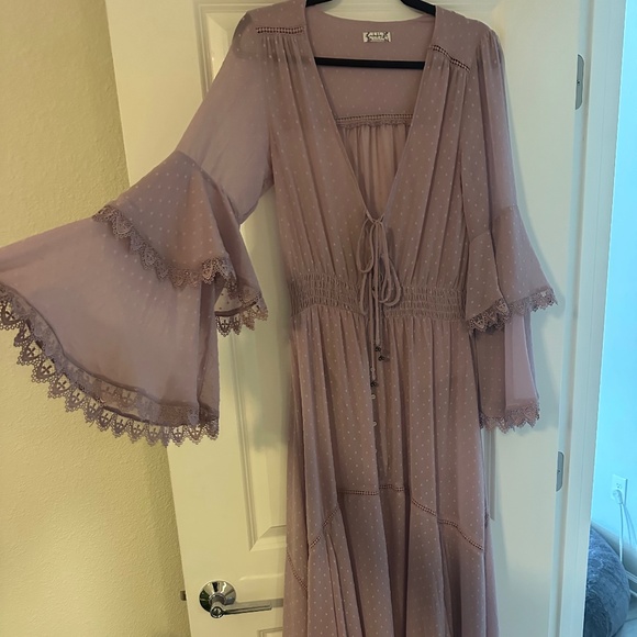 Free People Daisy Maxi Bodysuit Dress - Picture 4 of 5
